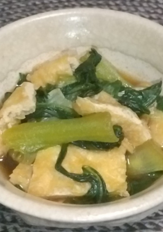 青梗菜と油揚げの煮浸し-レシピのメイン写真