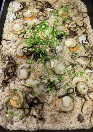 ホタテと塩昆布の炊込みご飯-レシピのメイン写真
