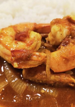 スパイシーエビカレー-レシピのメイン写真
