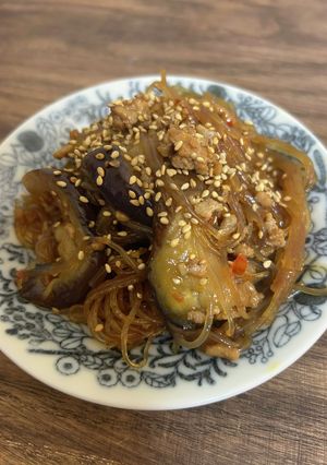 麻婆茄子春雨-レシピのメイン写真