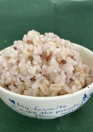 ♡煮小豆inもち麦ごはんで煮小豆を食す♡-レシピのメイン写真