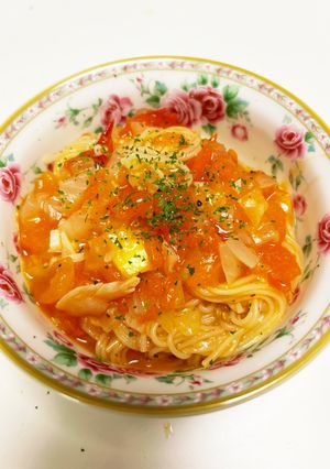 お鍋1つでトマトそうめん♡-レシピのメイン写真