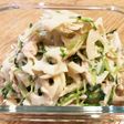 蓮根と豆苗のサラダ