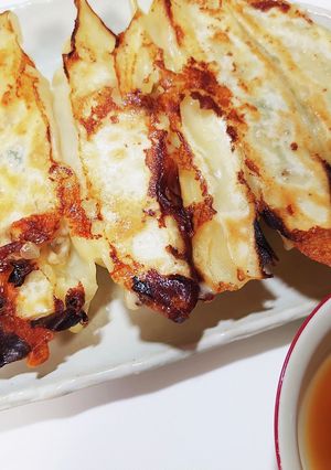 ♫鶏ひき肉とろけるチーズ in 餃子♫-レシピのメイン写真
