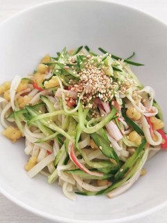 サラダうどん-レシピのメイン写真
