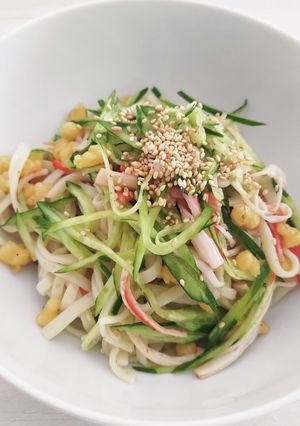 サラダうどん-レシピのメイン写真