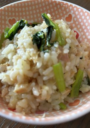 めちゃうま！！小松菜とツナの超簡単な炒飯-レシピのメイン写真