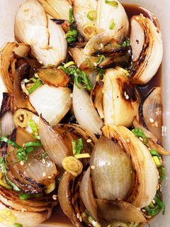 #ご飯によく合う #焼き玉葱の煮浸し-レシピのメイン写真