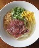 いかの塩辛のだし茶漬けうどん
