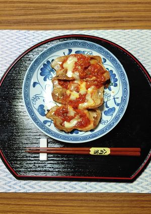 ほりにしを使用した豚肉トマト&チーズ焼き-レシピのメイン写真