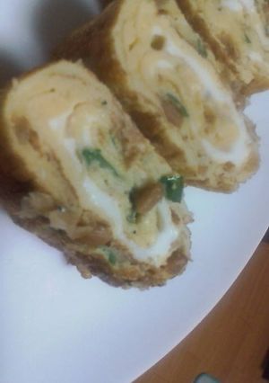 栄養満点☆青海苔と納豆の玉子焼き-レシピのメイン写真
