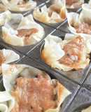 たこ焼き器で簡単シュウマイ