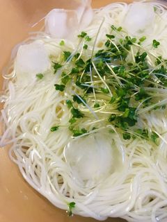 スプラウト添え●冷製素麺-レシピのメイン写真