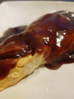 四川麻婆苦瓜のオムレツ 甘酢餡掛け-レシピのメイン写真