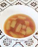 余った角煮の汁で作る冬瓜のスープ