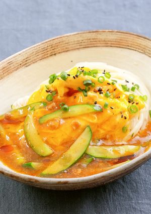 ピリ辛でおいしい♪麻婆そうめん-レシピのメイン写真