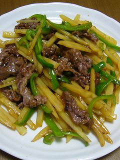 ジャガイモで青椒肉絲-レシピのメイン写真