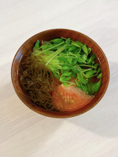 即席トマトもずくスープ-レシピのメイン写真