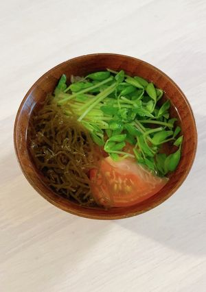 即席トマトもずくスープ-レシピのメイン写真