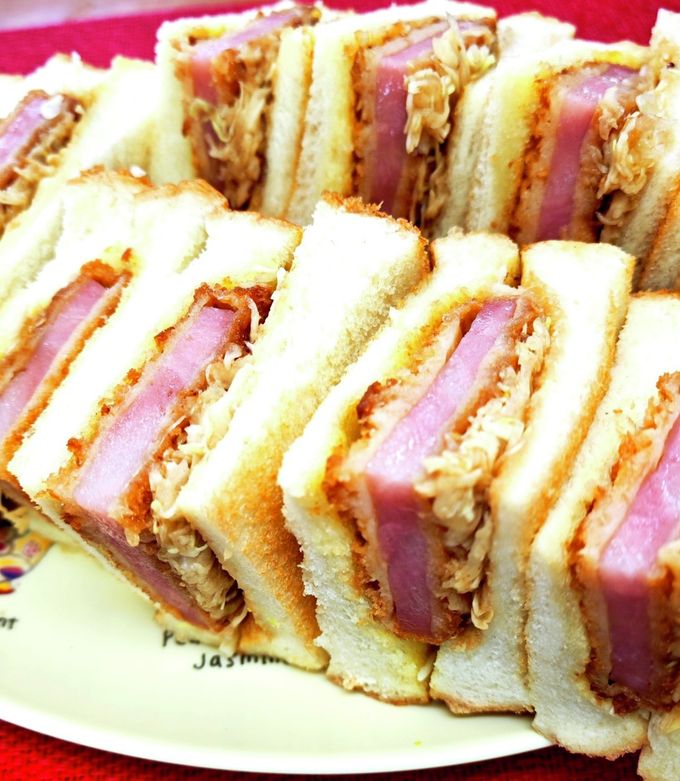 夏休みのハムカツサンド♡-レシピのメイン写真