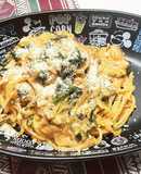 ニンニクたっぷり！トマトクリームパスタ