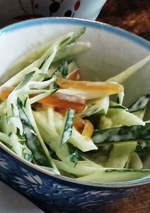 胡瓜とのし梅のマヨネーズ和え-レシピのメイン写真