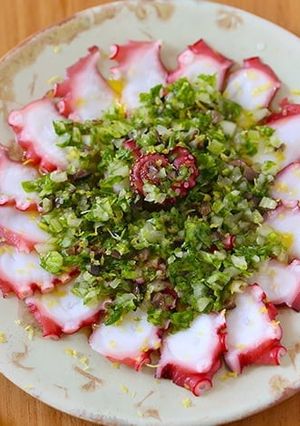 セルリーたっぷりカルパッチョ-レシピのメイン写真