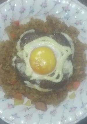 卵包みハンバーグ-レシピのメイン写真