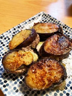 たっぷり野菜とひき肉でナスのはさみ焼き♪-レシピのメイン写真