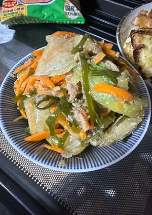 レタスと切り昆布のツナサラダ-レシピのメイン写真