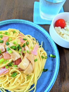 ベーコンときのこのパスタ-レシピのメイン写真