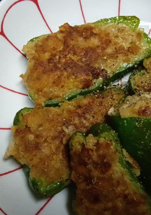 ポテトチップス入り肉詰めピーマン-レシピのメイン写真