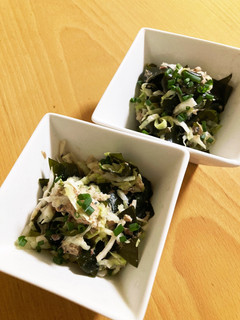 サバ缶消費に!キャベツとワカメのサラダ♪-レシピのメイン写真