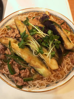 ナスたっぷりの豚味噌そぼろ素麺-レシピのメイン写真