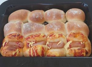 HB使用♡子供と作れる3色ちぎりパン-レシピのメイン写真