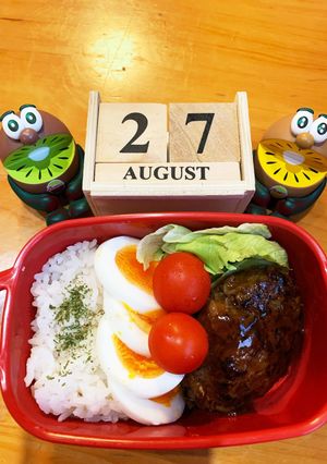 高二長女　お弁当(ロコモコ風)-レシピのメイン写真