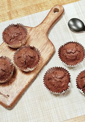 ココアカップケーキ-レシピのメイン写真