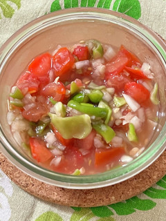 【野菜ソムリエ】万願寺のサルサソース-レシピのメイン写真