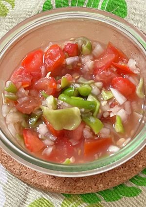 【野菜ソムリエ】万願寺のサルサソース-レシピのメイン写真