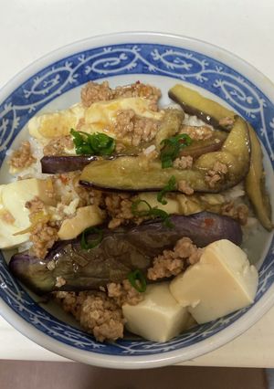 マーボー茄子&豆腐丼-レシピのメイン写真
