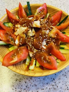 ごま香るバンバンジー風サラダ-レシピのメイン写真