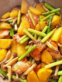 鮭と野菜のバター醤油炒め-レシピのメイン写真