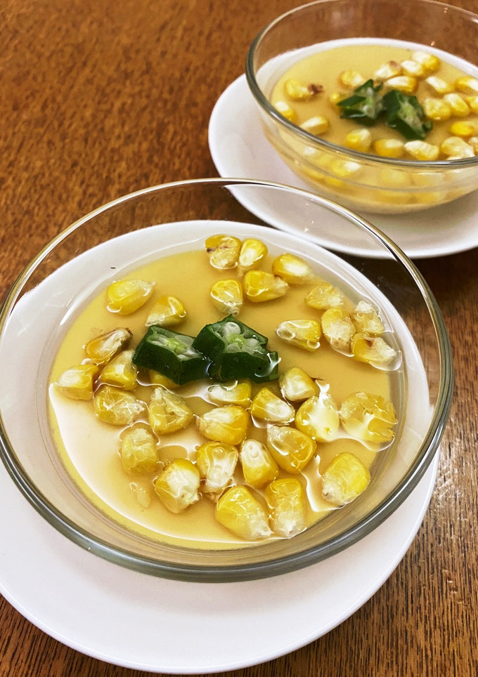とうもろこしの冷やし茶碗蒸し-レシピのメイン写真