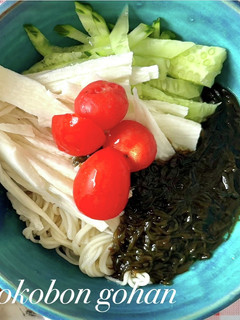 もずく酢入り素麺-レシピのメイン写真