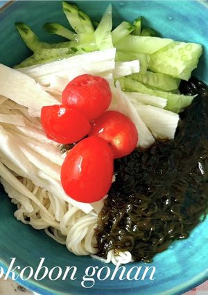 もずく酢入り素麺-レシピのメイン写真