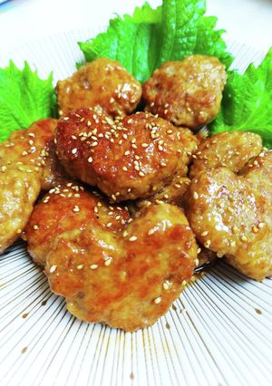 簡単！美味しい！豚ひき肉のつくね！-レシピのメイン写真