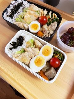 20240828娘ちゃん息子っちのお弁当-レシピのメイン写真