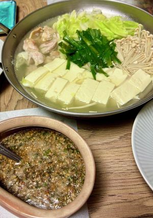 二所ノ関一門のタレをアレンジ、湯豆腐-レシピのメイン写真