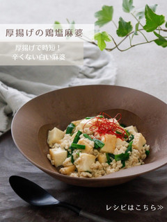 厚揚げの鶏塩麻婆-レシピのメイン写真