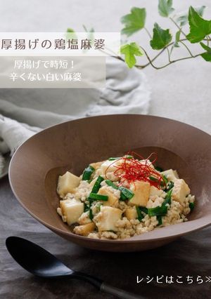 厚揚げの鶏塩麻婆-レシピのメイン写真
